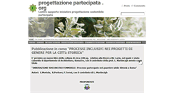 Desktop Screenshot of progettazionepartecipata.org