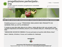 Tablet Screenshot of progettazionepartecipata.org